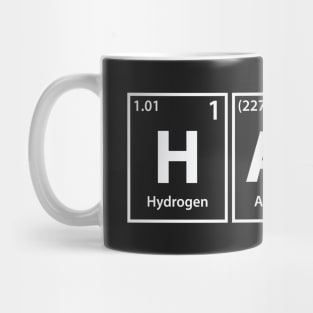 Hack (H-Ac-K) Periodic Elements Spelling Mug